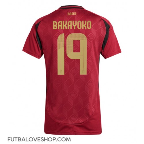 Dres Belgicko Johan Bakayoko #19 Domáci pre Ženy ME 2024 Krátky Rukáv